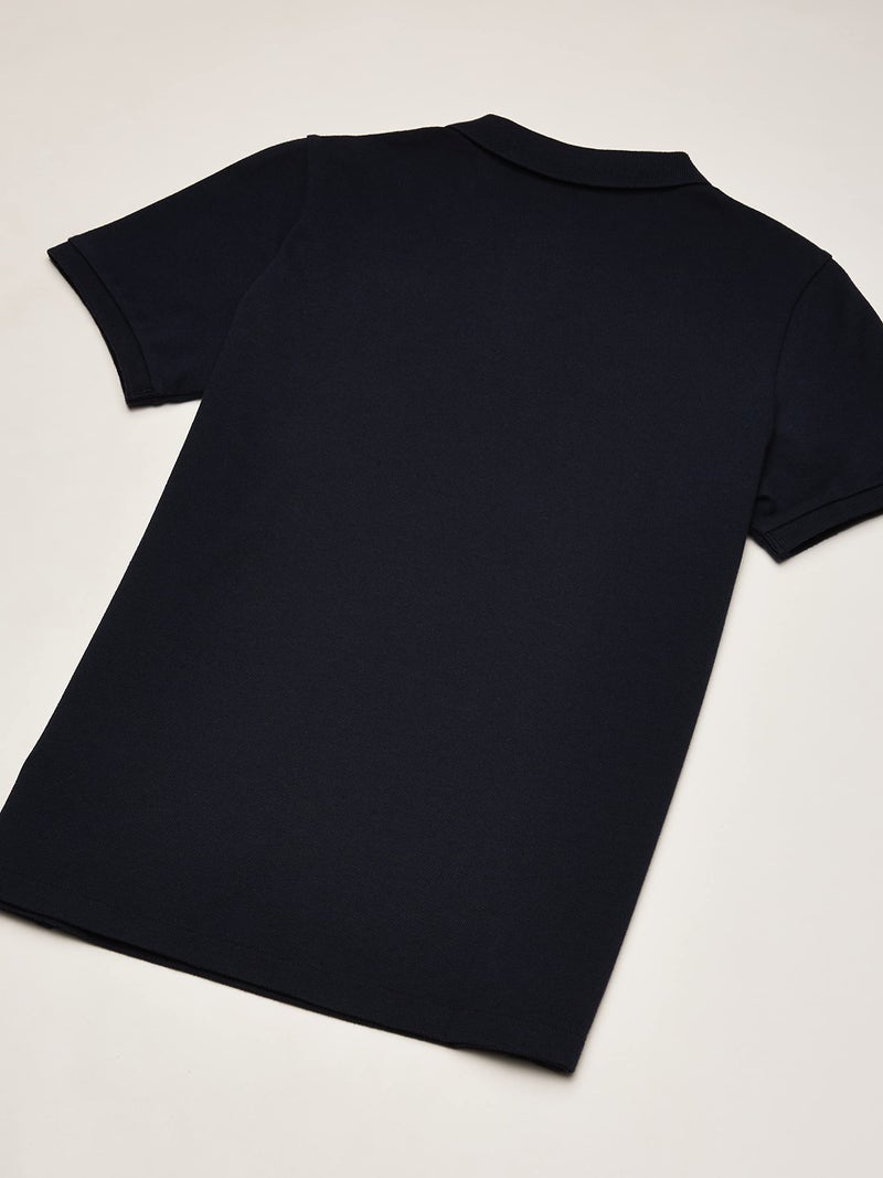 vineyard vines Kidsâ€™ Pique Polo Shirt, Vineyard Navy, Large - Image 4